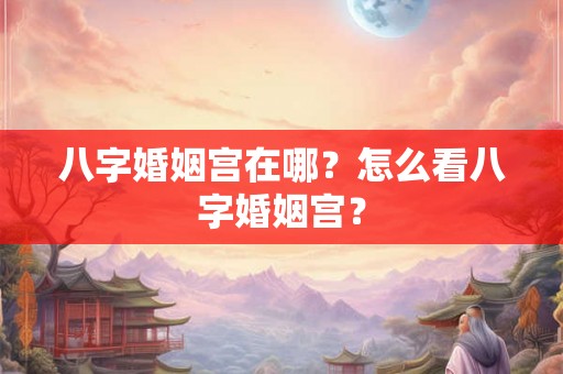 八字婚姻宫在哪？怎么看八字婚姻宫？