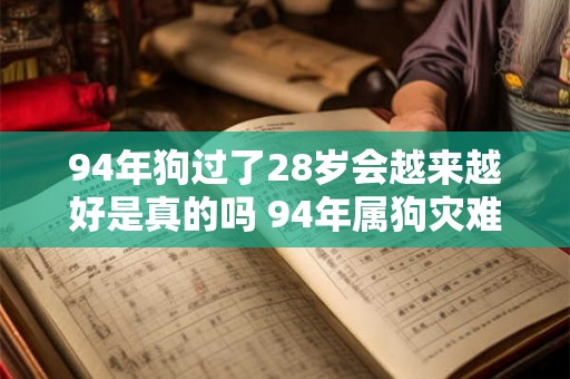 94年狗过了28岁会越来越好是真的吗 94年属狗灾难年龄