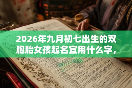 2026年九月初七出生的双胞胎女孩起名宜用什么字，五行属什么