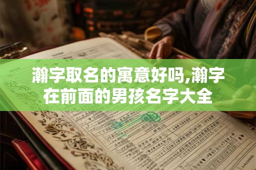 瀚字取名的寓意好吗,瀚字在前面的男孩名字大全