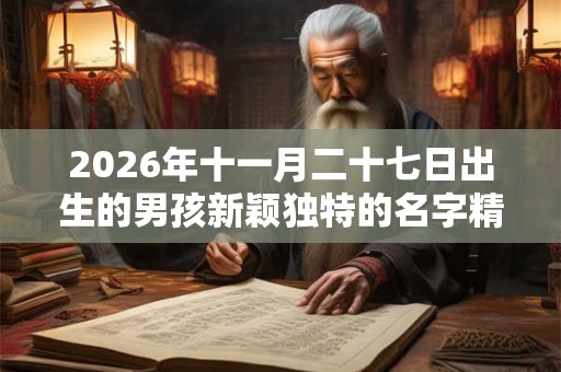 2026年十一月二十七日出生的男孩新颖独特的名字精选