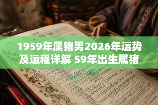 1959年属猪男2026年运势及运程详解 59年出生属猪人2026全年每月运势男性