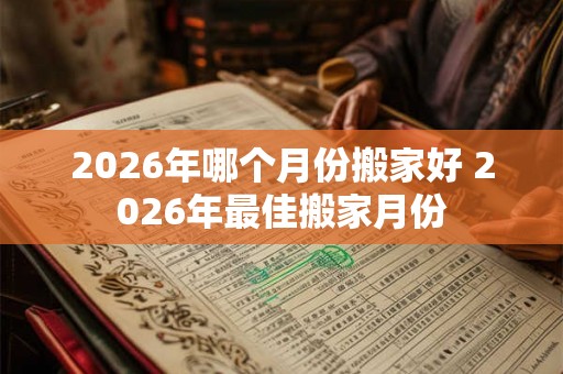 2026年哪个月份搬家好 2026年最佳搬家月份