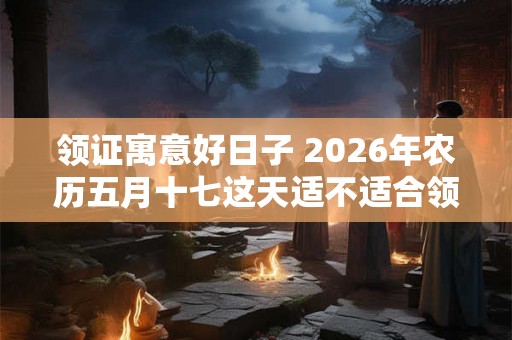 领证寓意好日子 2026年农历五月十七这天适不适合领结婚证