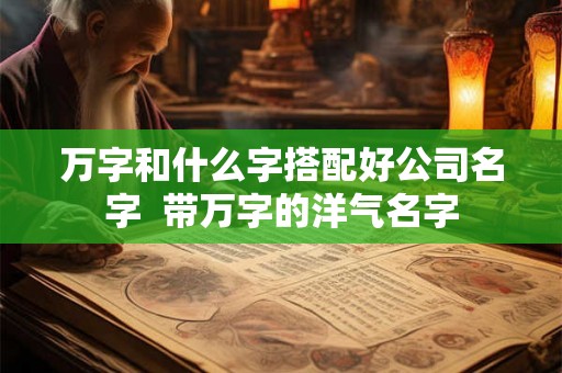 万字和什么字搭配好公司名字  带万字的洋气名字