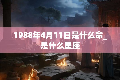 1988年4月11日是什么命_是什么星座