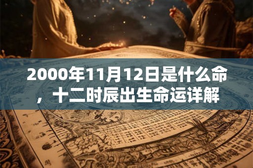 2000年11月12日是什么命,十二时辰出生命运详解 2000年11月12日是什么命,十二时辰出生命运详解