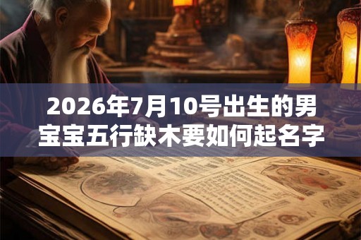 2026年7月10号出生的男宝宝五行缺木要如何起名字