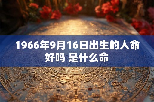 1966年9月16日出生的人命好吗 是什么命 1966年9月16日出生的人命好吗 是什么命