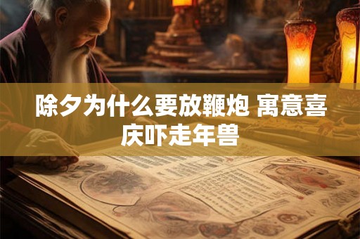 除夕为什么要放鞭炮 寓意喜庆吓走年兽
