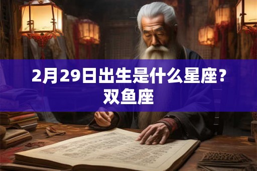 2月29日出生是什么星座？双鱼座