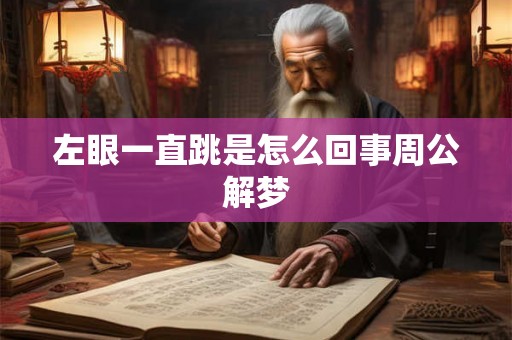 左眼一直跳是怎么回事周公解梦 左眼一直跳是怎么回事周公解梦