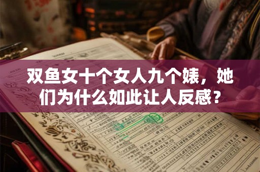 双鱼女十个女人九个婊，她们为什么如此让人反感？