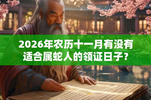 2026年农历十一月有没有适合属蛇人的领证日子? 2026年农历十一月有没有适合属蛇人的领证日子?