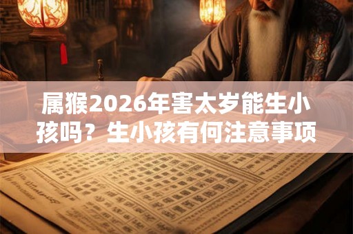 属猴2026年害太岁能生小孩吗？生小孩有何注意事项？
