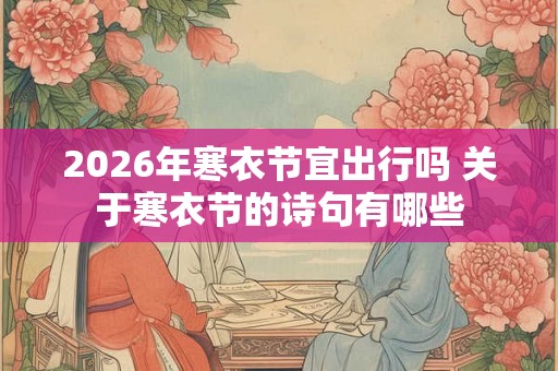 2026年寒衣节宜出行吗 关于寒衣节的诗句有哪些