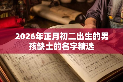 2026年正月初二出生的男孩缺土的名字精选