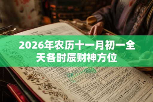 2026年农历十一月初一全天各时辰财神方位