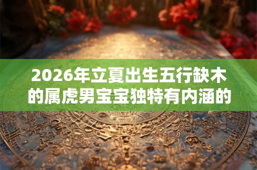 2026年立夏出生五行缺木的属虎男宝宝独特有内涵的名字