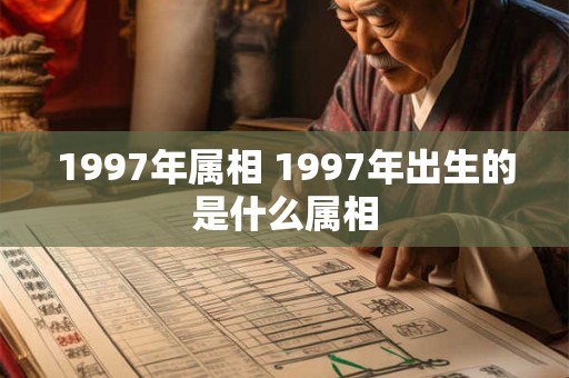 1997年属相 1997年出生的是什么属相