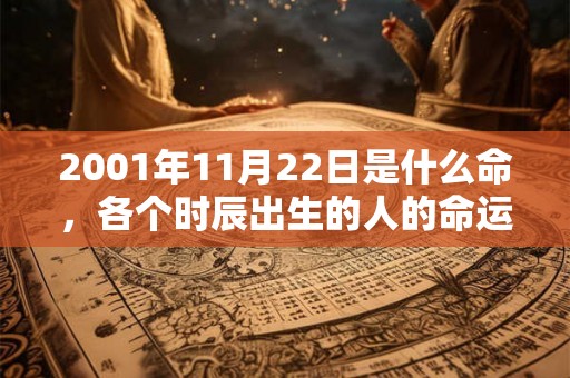 2001年11月22日是什么命，各个时辰出生的人的命运