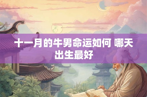 十一月的牛男命运如何 哪天出生最好 十一月的牛男命运如何 哪天出生最好