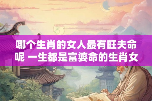 哪个生肖的女人最有旺夫命呢 一生都是富婆命的生肖女