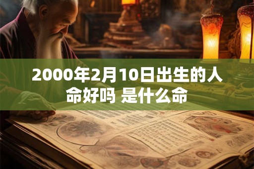 2000年2月10日出生的人命好吗 是什么命