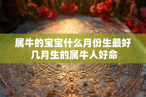 属牛的宝宝什么月份生最好 几月生的属牛人好命