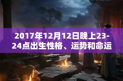 2017年12月12日晚上23-24点出生性格、运势和命运