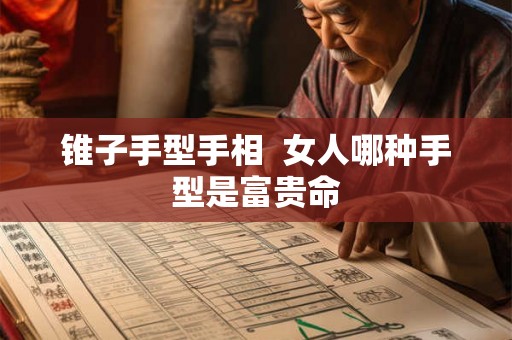 锥子手型手相 女人哪种手型是富贵命 锥子手型手相 女人哪种手型是富贵命