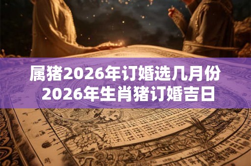 属猪2026年订婚选几月份 2026年生肖猪订婚吉日 属猪2026年订婚选几月份 2026年生肖猪订婚吉日