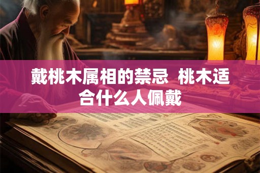 戴桃木属相的禁忌  桃木适合什么人佩戴