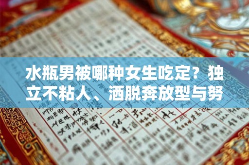 水瓶男被哪种女生吃定？独立不粘人、洒脱奔放型与努力向上型都有其吸引力！