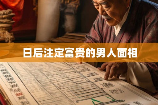 日后注定富贵的男人面相