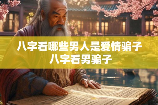 八字看哪些男人是爱情骗子 八字看男骗子