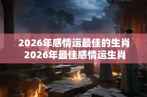 2026年感情运最佳的生肖 2026年最佳感情运生肖