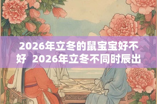2026年立冬的鼠宝宝好不好  2026年立冬不同时辰出生命理