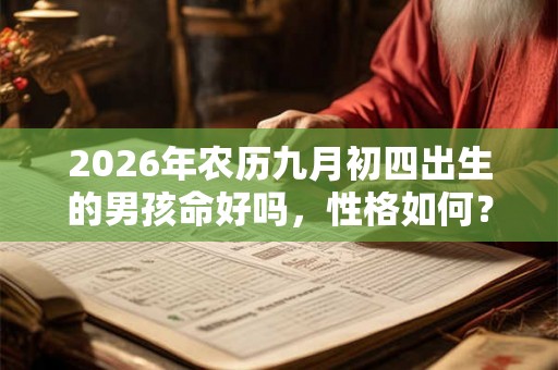 2026年农历九月初四出生的男孩命好吗，性格如何？