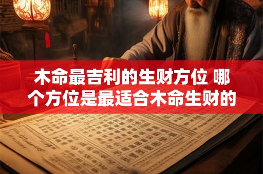 木命最吉利的生财方位 哪个方位是最适合木命生财的