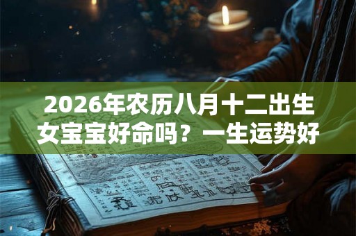 2026年农历八月十二出生女宝宝好命吗？一生运势好吗？