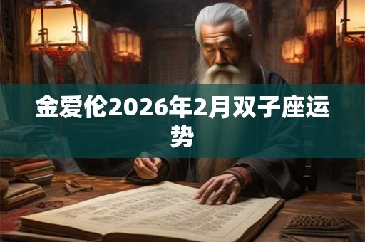 金爱伦2026年2月双子座运势 金爱伦2026年2月双子座运势