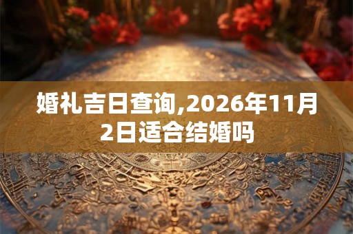 婚礼吉日查询,2026年11月2日适合结婚吗 婚礼吉日查询,2026年11月2日适合结婚吗