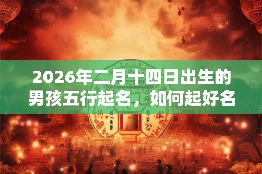 2026年二月十四日出生的男孩五行起名,如何起好名? 2026年二月十四日出生的男孩五行起名,如何起好名?