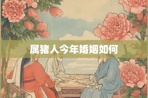 属猪人今年婚姻如何 属猪人今年婚姻如何