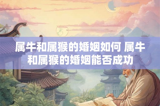 属牛和属猴的婚姻如何 属牛和属猴的婚姻能否成功