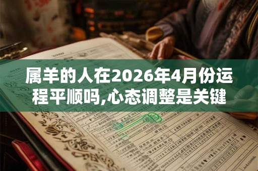 属羊的人在2026年4月份运程平顺吗,心态调整是关键