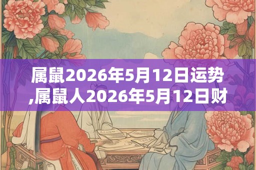 属鼠2026年5月12日运势,属鼠人2026年5月12日财运,生肖鼠2026年5月12日运势