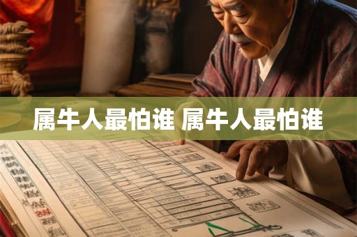 属牛人最怕谁 属牛人最怕谁