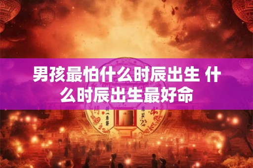 男孩最怕什么时辰出生 什么时辰出生最好命